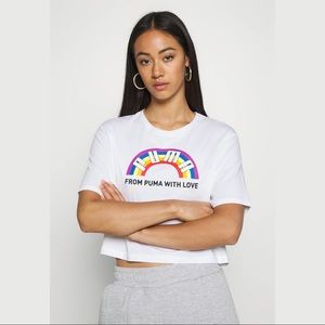 PUMA Pride Graphic Tee From Puma With Love Rainbow